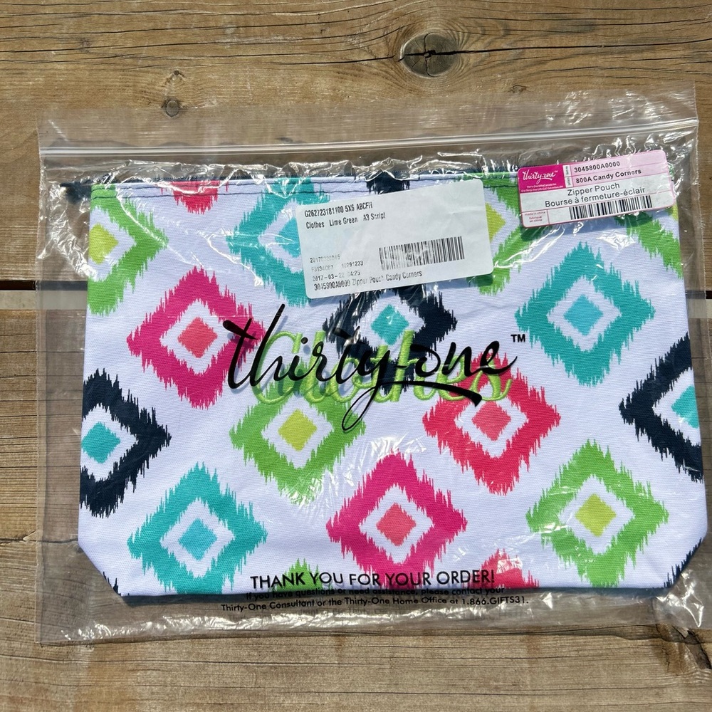 Clothes zipper pouch